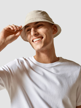 Tech Linen Bucket Hat Sandshell