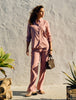 Women's Linen Shirt Dusty Cerise