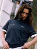 Supima T-shirt Box Fit Dark Navy Anders Hofman
