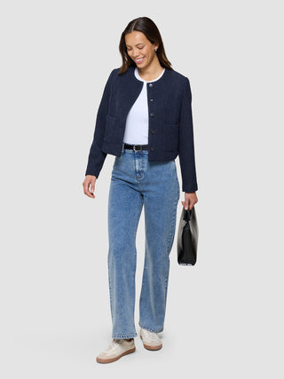 Women's Classic Jeans Relaxed Fit Snow Blue Wash