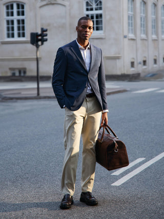 Tech Wool Blazer Navy Regular