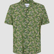 Breeze Bowling Short Sleeve Shirt Green Paisley