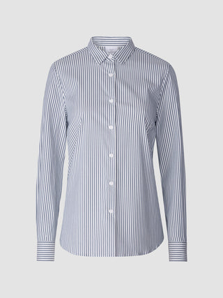 Business Shirt Slim Navy Stripes