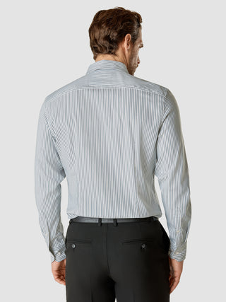 Dress Shirt Blue Mirage Stripes Regular