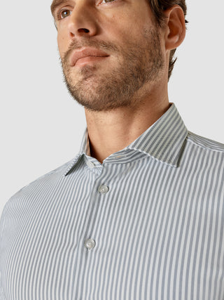 Dress Shirt Blue Mirage Stripes Slim