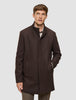 Casentino Wool Coat Saddle Brown