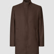 Casentino Wool Coat Saddle Brown
