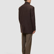 Casentino Wool Coat Saddle Brown