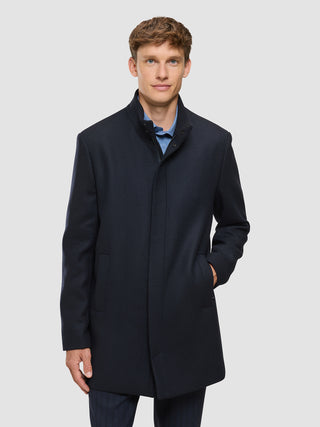 Casentino Wool Coat Dark Navy