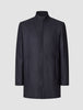 Casentino Wool Coat Dark Navy