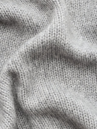 Women's Chunky Soft Wool Knit Cardigan Medium Grey Melange
