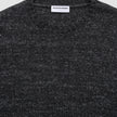 Chunky Soft Wool Knit Crewneck Charcoal Melange