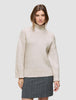 Women's Chunky Soft Wool Knit Turtleneck Sugar Melange
