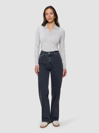 Women's Classic Jeans Relaxed Fit Washed Black