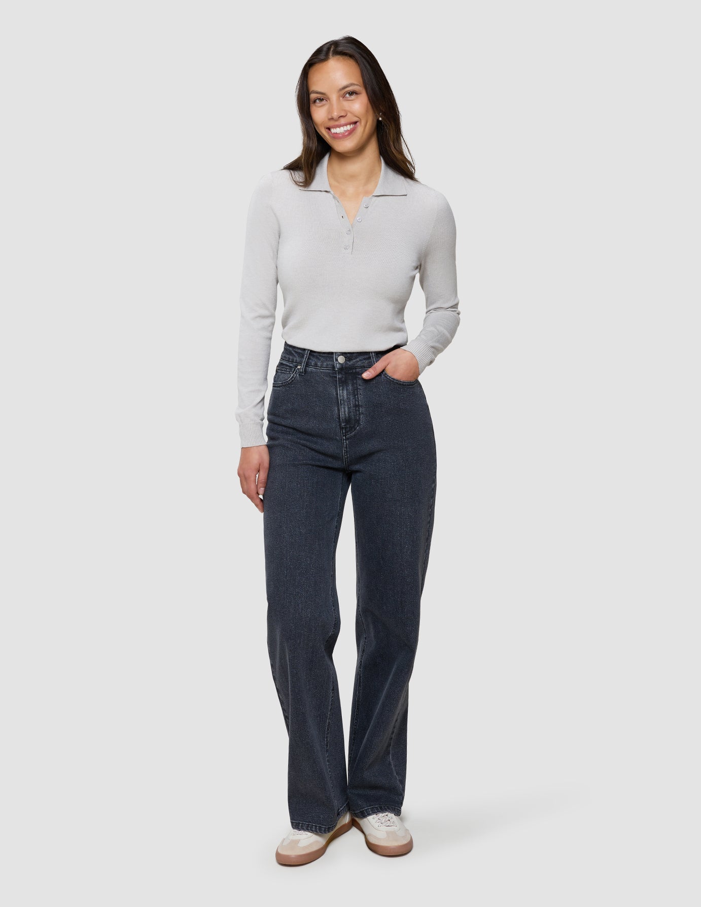 Women's Classic Jeans Relaxed Fit Washed Black