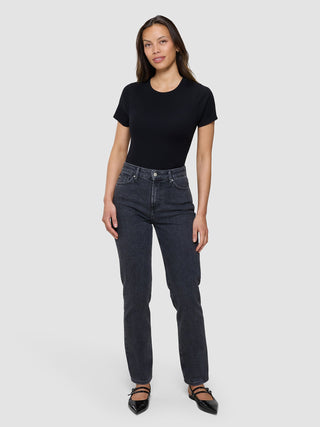 Women's Classic Jeans Tapered Washed Black