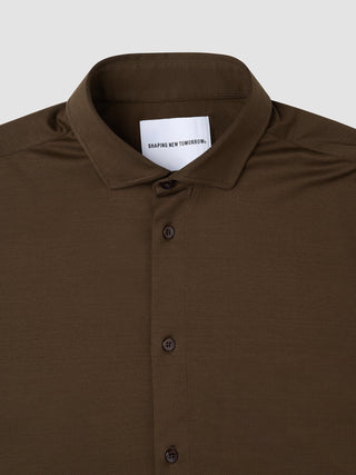Classic Shirt Saddle Brown Regular