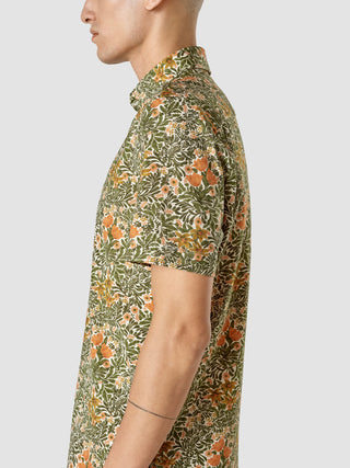 Classic Short Sleeve Shirt Flower Oasis