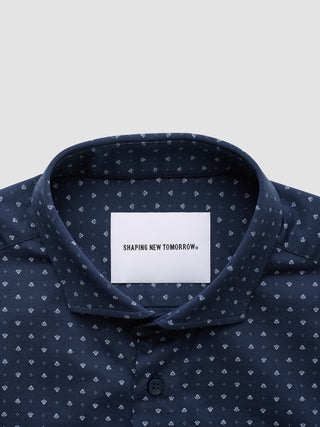 Classic Short Sleeve Shirt Lotus Navy