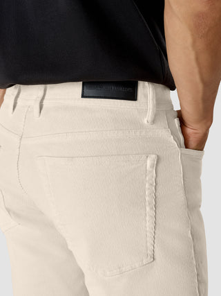 Corduroy Pants Off White