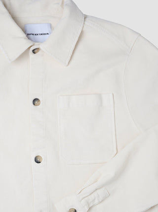 Corduroy Overshirt Off White