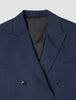 Double Breasted Tech Wool Blazer Navy