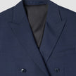Double Breasted Tech Wool Blazer Navy