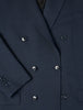 Double Breasted Tech Wool Blazer Navy