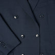 Double Breasted Tech Wool Blazer Navy