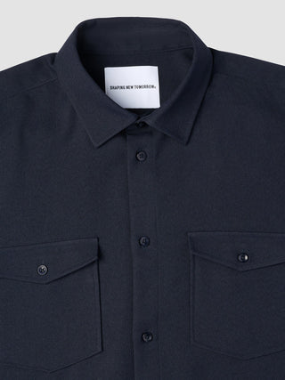 Effortless Overshirt Dark Navy