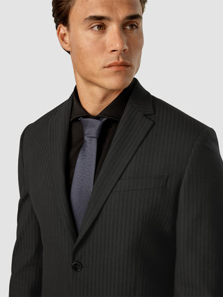 Essential Blazer Regular Asphalt Pinstripe
