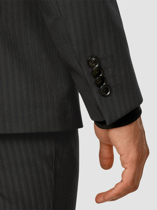 Essential Blazer Regular Asphalt Pinstripe
