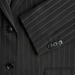 Essential Blazer Black Silver Pinstripe