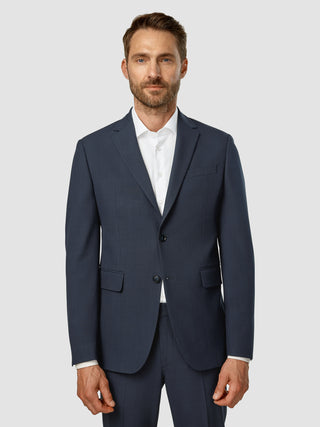 Essential Blazer Regular Dark Blue Check