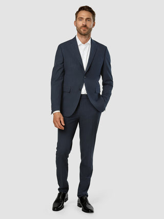Essential Blazer Slim Dark Blue Check