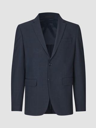 Essential Blazer Regular Dark Blue Check