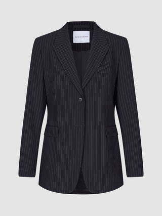 Essential Blazer Navy Pinstripe
