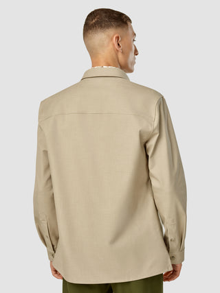 Essential Overshirt Moonstone Melange