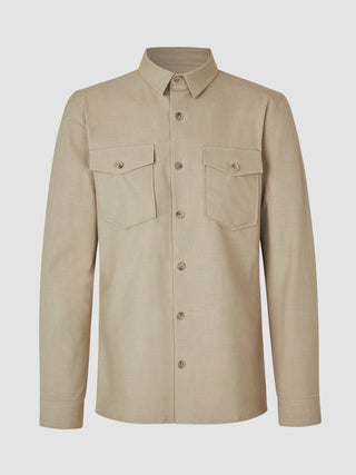 Essential Overshirt Moonstone Melange