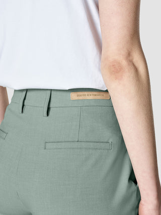 Essential Pants Tapered Calm Green Melange