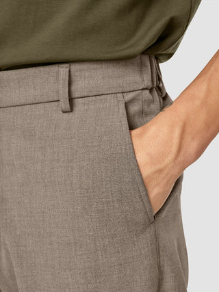 Essential Pants Relaxed Fit Dark Beige Melange