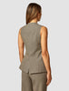 Essential Vest Long Latte