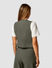 Essential Vest Short Dark Olive