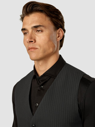 Essential Vest Asphalt Pinstripe