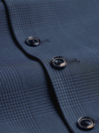 Essential Vest Dark Blue Check