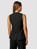 Essential Vest Long Black