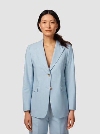 Essential Blazer Sky Blue Melange