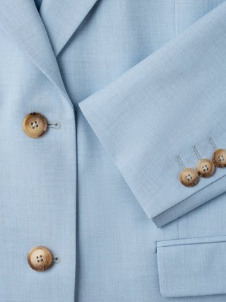 Essential Blazer Sky Blue Melange