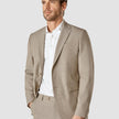 Essential Blazer Beige Melange Slim