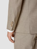 Essential Blazer Beige Melange Slim